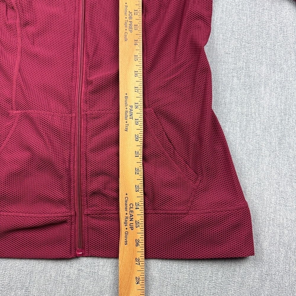 Torrid Active Hoodie Womens 00 Red Waffle Knit Full Zip Sweatshirt Active Gym - Picture 6 of 9